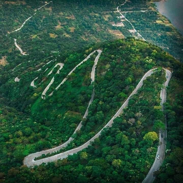 A quiet inward path or spiral